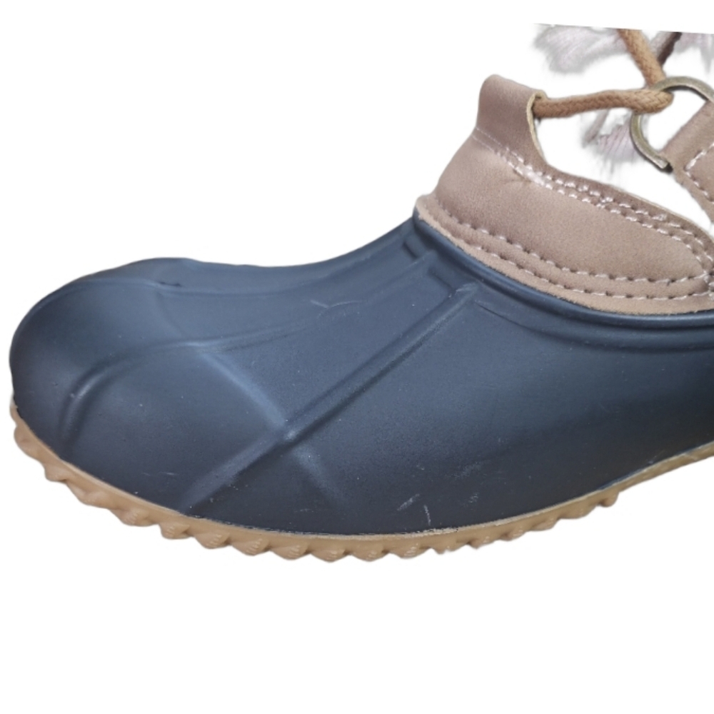 St. John's Bay Cream and Blue Winter Duck Boots Size 11 - Picture 10 of 10